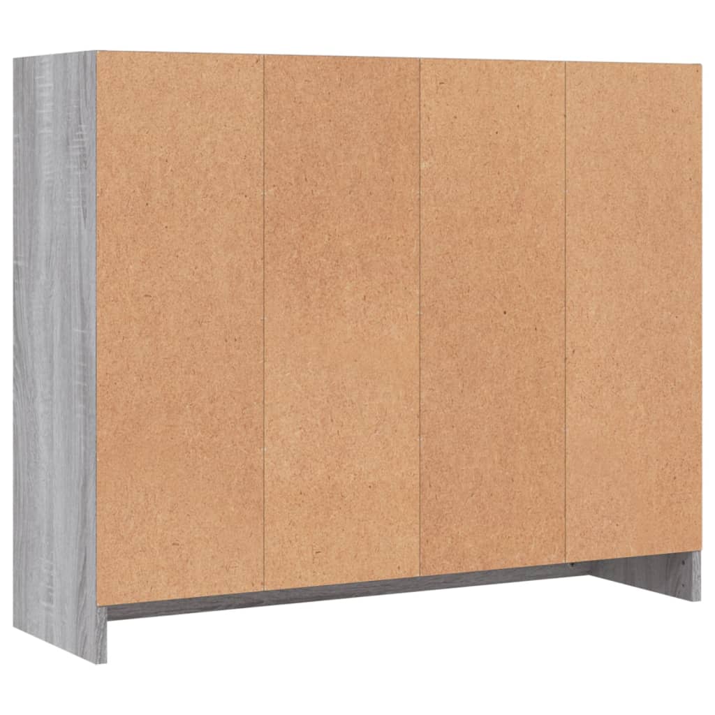 Dressoir 91x28x75 cm bewerkt hout grijs sonoma eikenkleurig is nu te koop bij PeponiXL, paradijselijk wonen!