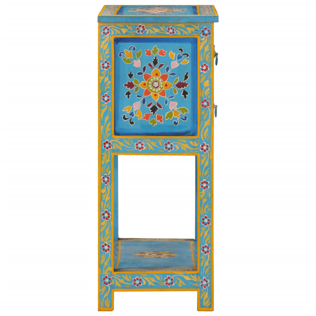 Dressoir 55x30x76 cm massief mangohout turquoise is nu te koop bij PeponiXL, paradijselijk wonen!