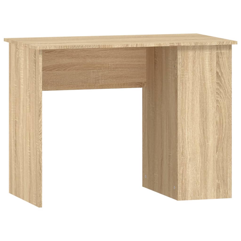 Bureau 100x55x75 cm bewerkt hout sonoma eikenkleurig is nu te koop bij PeponiXL, paradijselijk wonen!