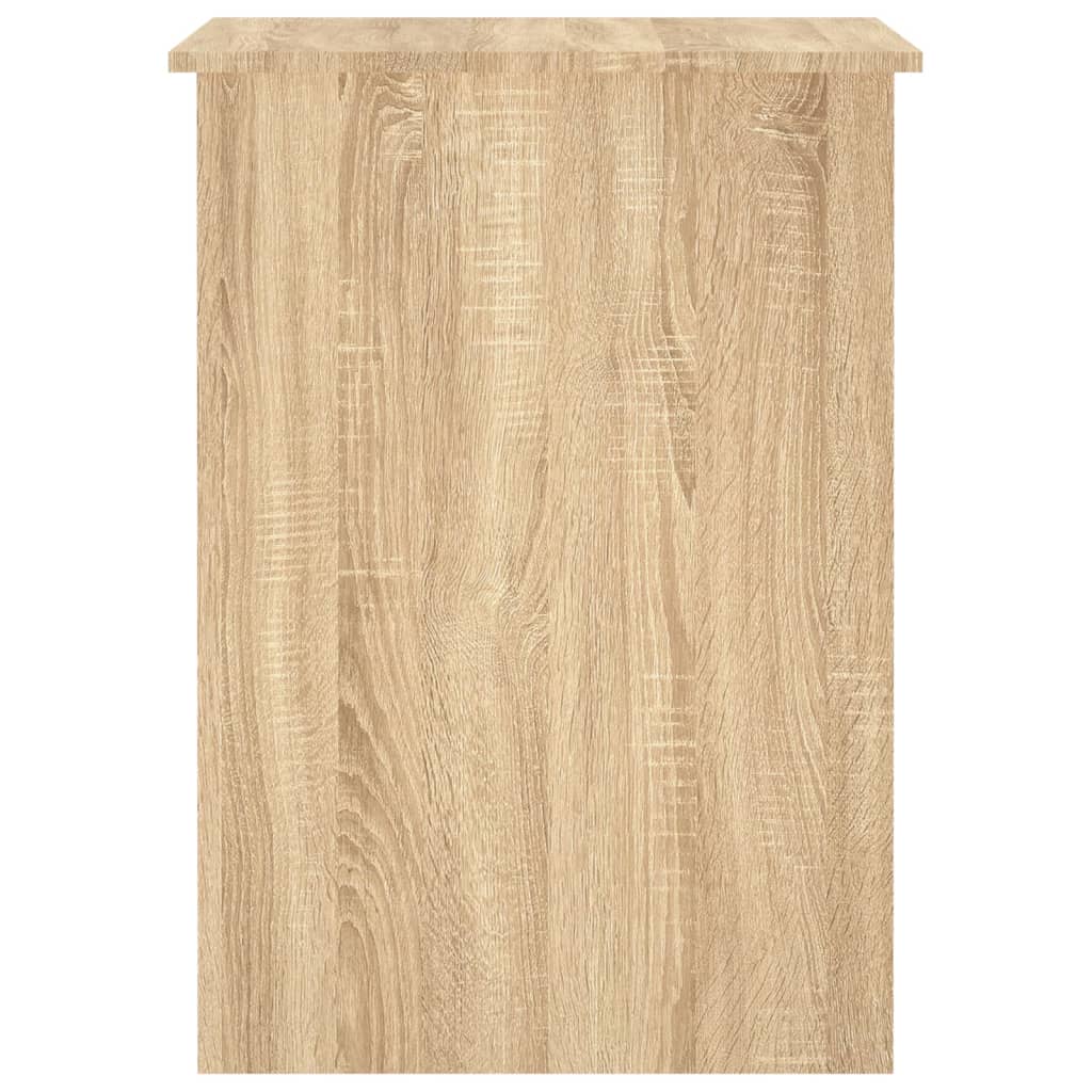 Bureau 100x55x75 cm bewerkt hout sonoma eikenkleurig is nu te koop bij PeponiXL, paradijselijk wonen!