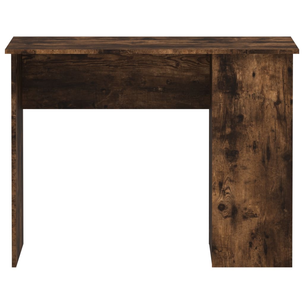 Bureau 100x55x75 cm bewerkt hout gerookt eikenkleurig is nu te koop bij PeponiXL, paradijselijk wonen!