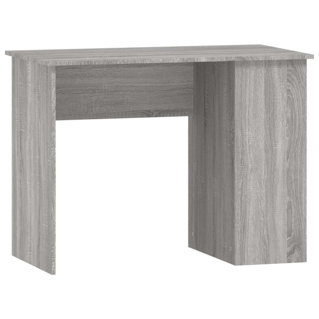 Bureau 100x55x75 cm bewerkt hout grijs sonoma eikenkleurig is nu te koop bij PeponiXL, paradijselijk wonen!