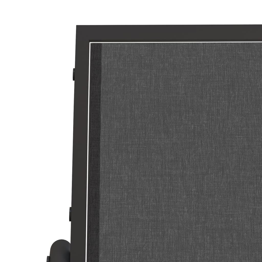 3-delige Loungeset schommel aluminium textileen zwart is nu te koop bij PeponiXL, paradijselijk wonen!