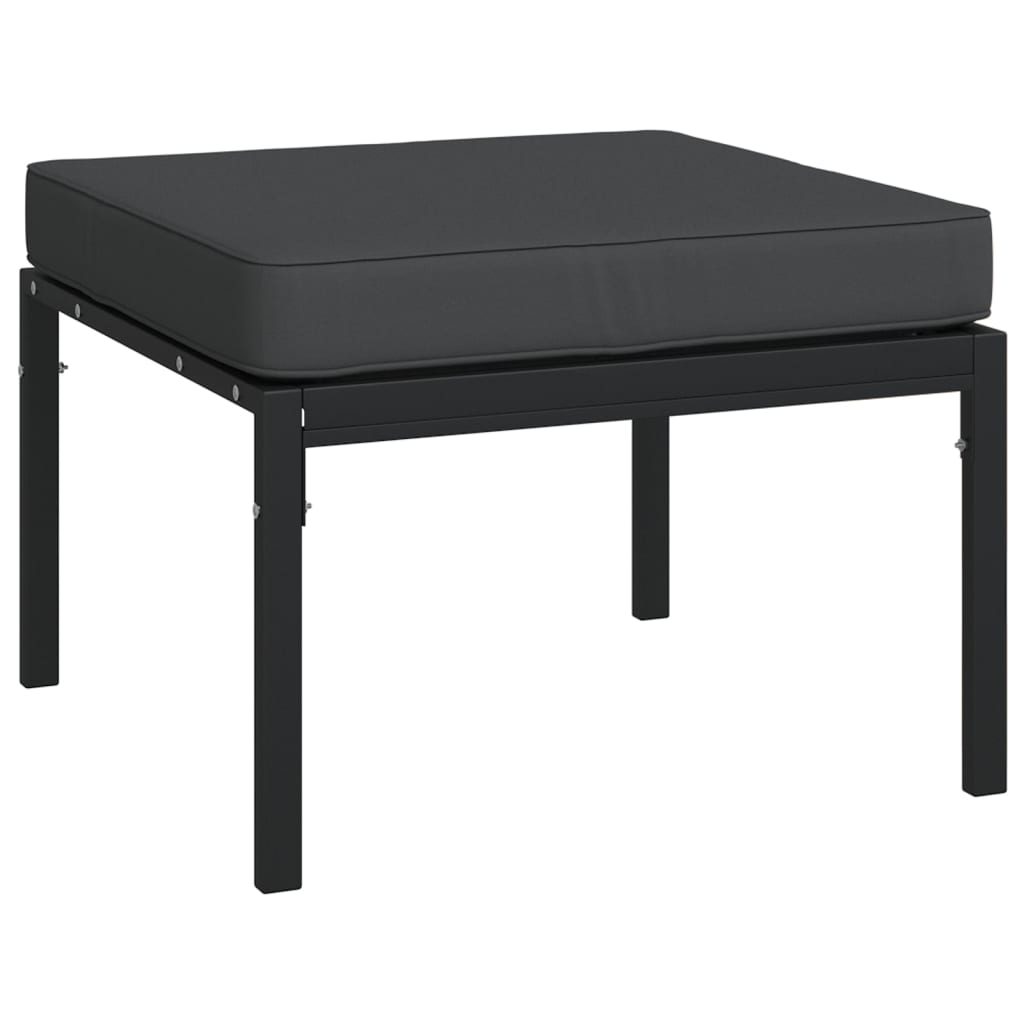 6-delige Loungeset met kussens staal grijs is nu te koop bij PeponiXL, paradijselijk wonen!