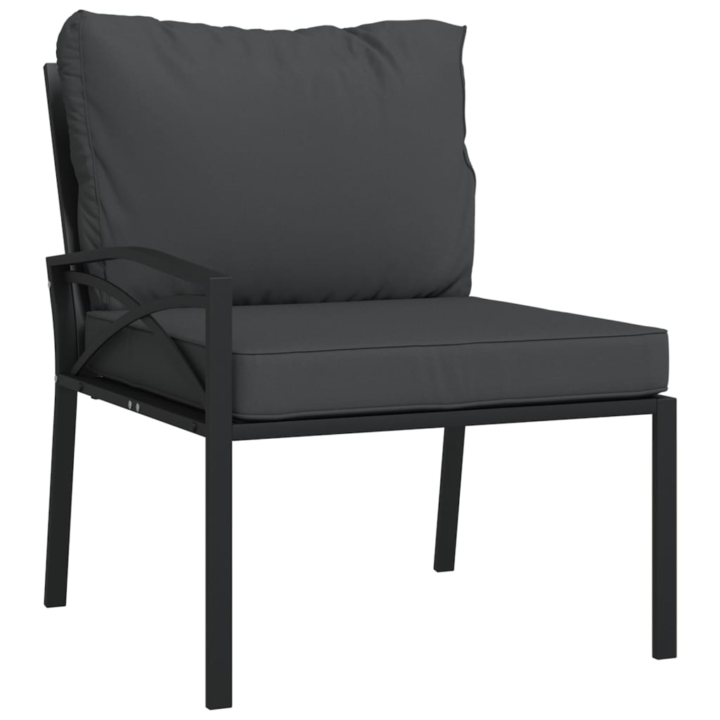 7-delige Loungeset met kussens staal grijs is nu te koop bij PeponiXL, paradijselijk wonen!