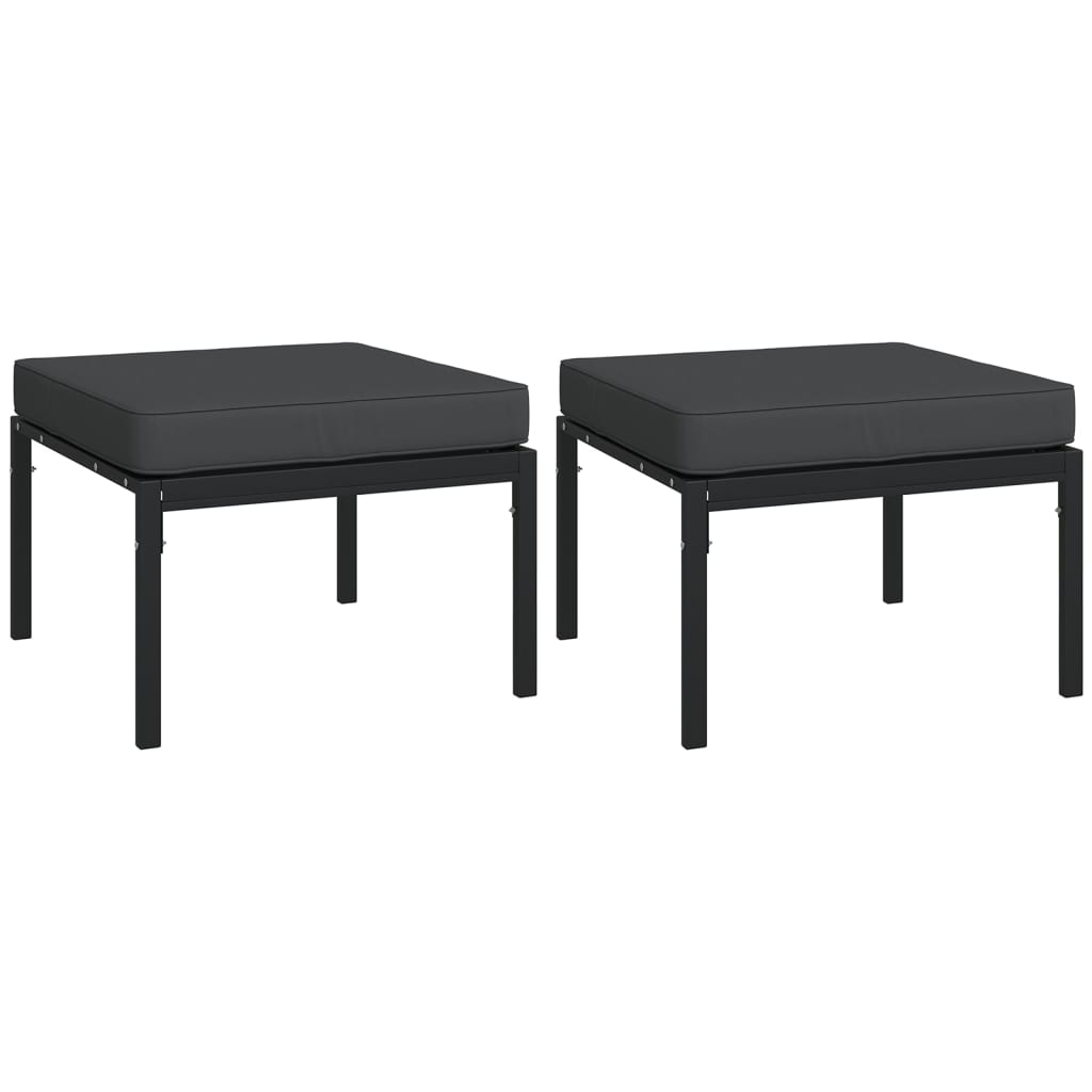 6-delige Loungeset met kussens staal grijs is nu te koop bij PeponiXL, paradijselijk wonen!