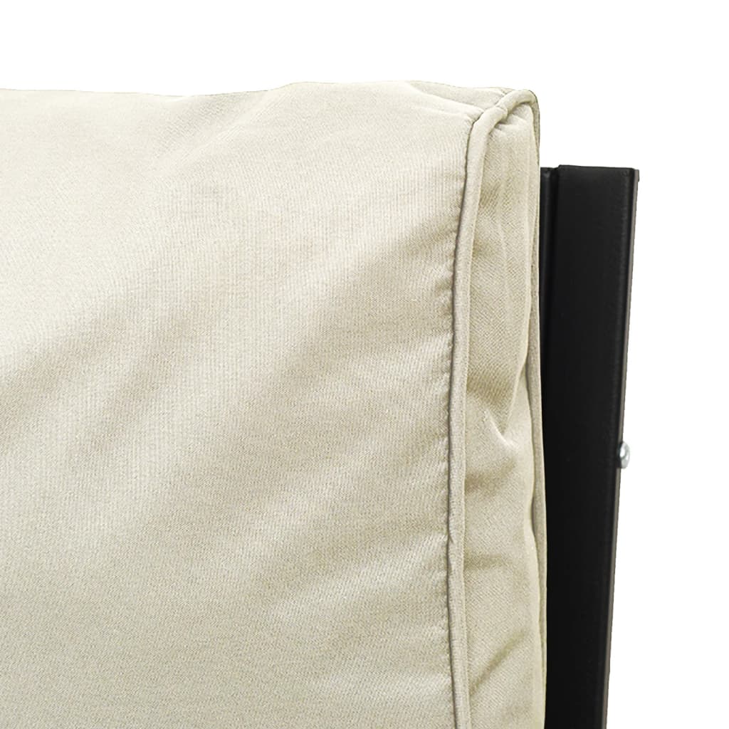 11-delige Loungeset met kussens staal zandkleurig is nu te koop bij PeponiXL, paradijselijk wonen!