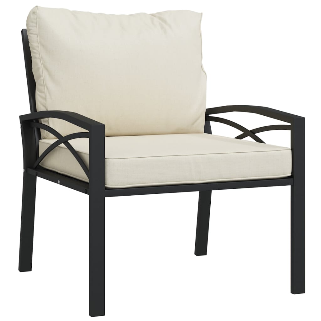 7-delige Loungeset met kussens staal zandkleurig is nu te koop bij PeponiXL, paradijselijk wonen!