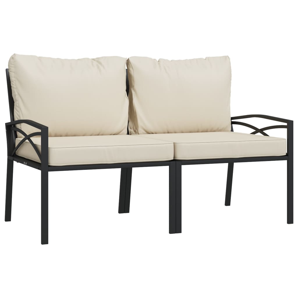 6-delige Loungeset met zandkleurige kussens staal is nu te koop bij PeponiXL, paradijselijk wonen!