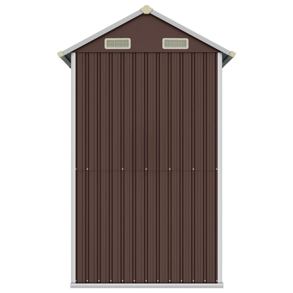 Tuinschuur 192x152,5x237 cm gegalvaniseerd staal bruin is nu te koop bij PeponiXL, paradijselijk wonen!