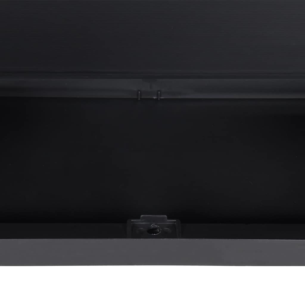 Tuinkast 65x37x165 cm polypropeen grijs en zwart is nu te koop bij PeponiXL, paradijselijk wonen!