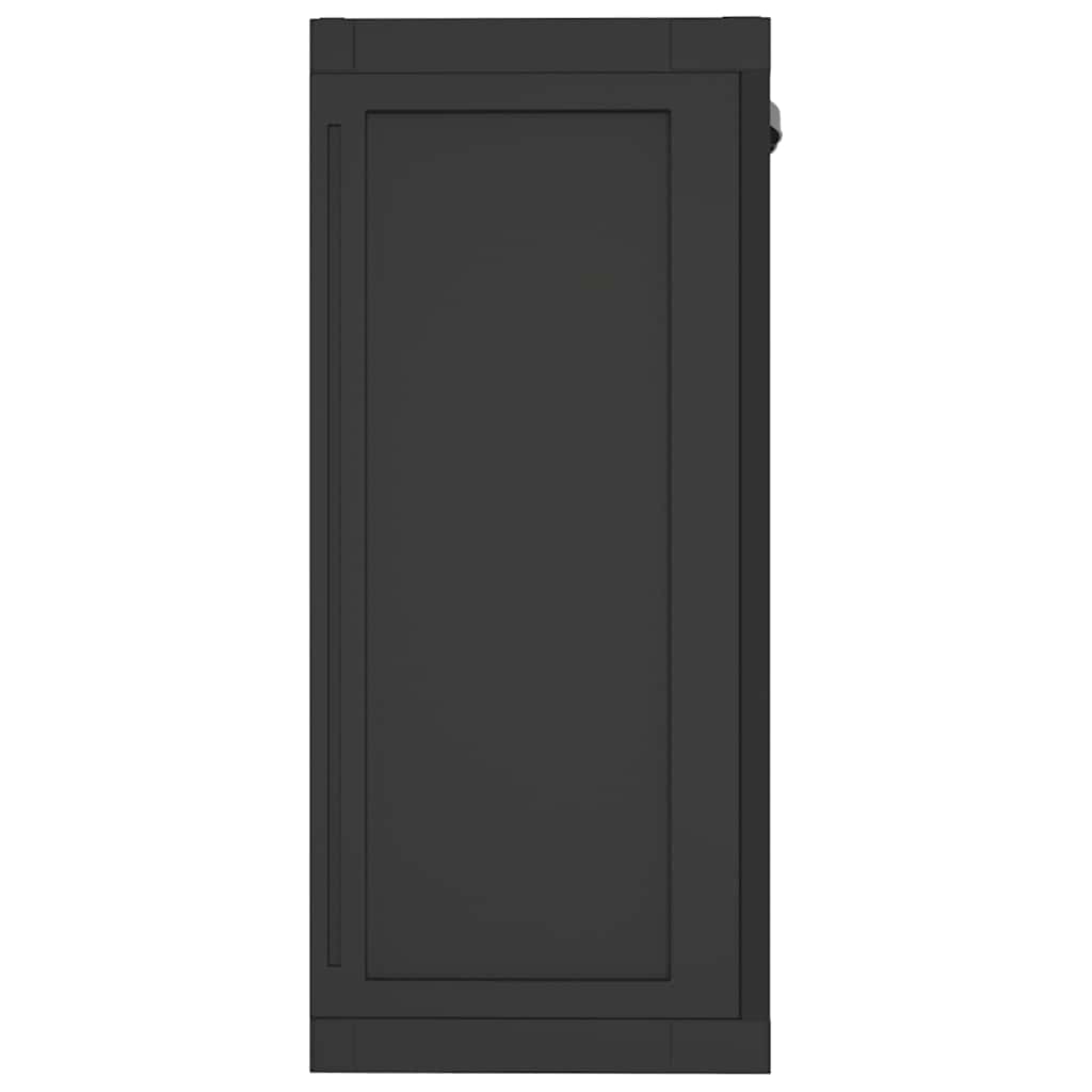 Tuinkast 65x37x85 cm polypropeen zwart is nu te koop bij PeponiXL, paradijselijk wonen!