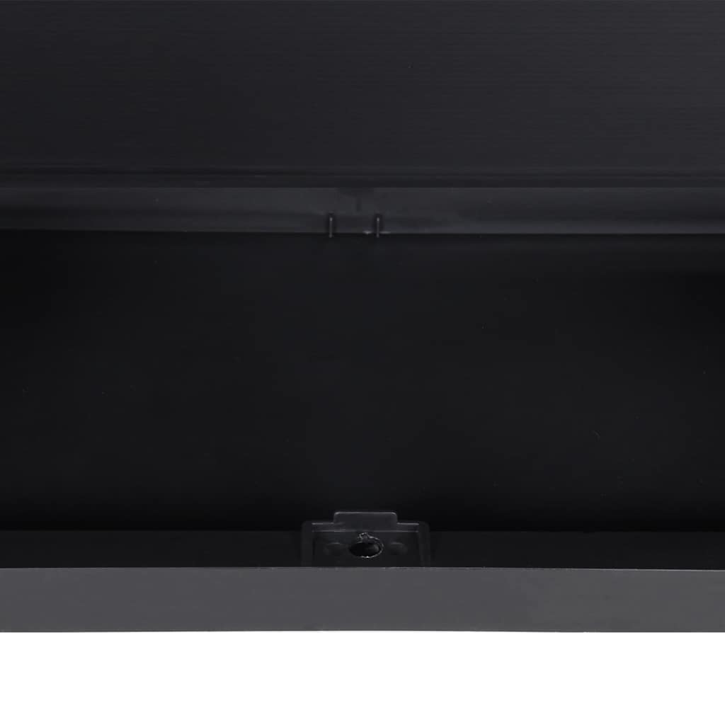 Tuinkast 65x37x165 cm polypropeen zwart is nu te koop bij PeponiXL, paradijselijk wonen!