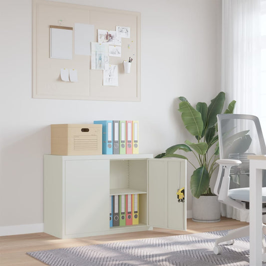 Archiefkast 90x40x70 cm staal lichtgrijs is nu te koop bij PeponiXL, paradijselijk wonen!