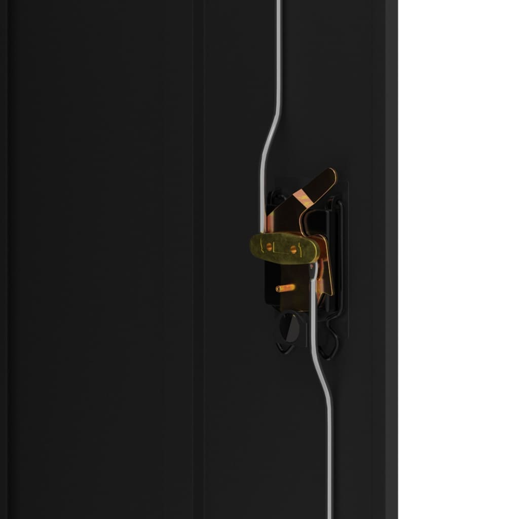 Archiefkast 90x40x70 cm staal zwart is nu te koop bij PeponiXL, paradijselijk wonen!