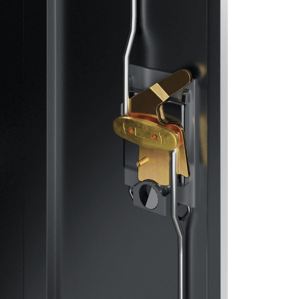 Archiefkast 90x40x90 cm staal antracietkleurig is nu te koop bij PeponiXL, paradijselijk wonen!