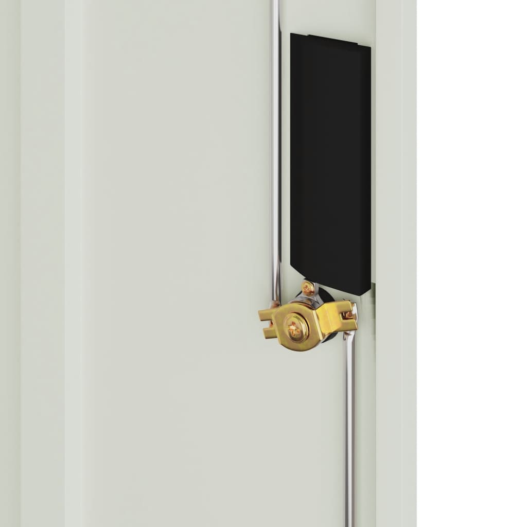 Archiefkast 79x40x90 cm staal lichtgrijs is nu te koop bij PeponiXL, paradijselijk wonen!