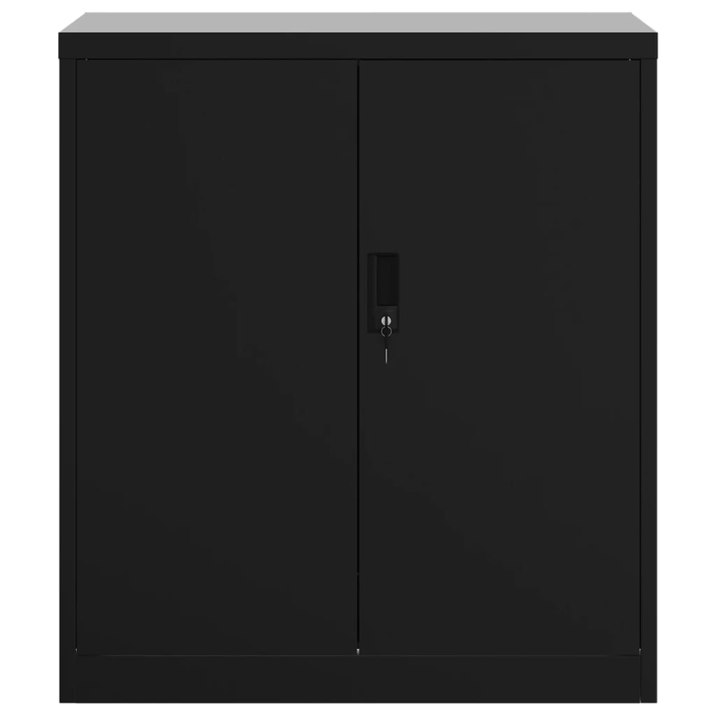 Archiefkast 79x40x90 cm staal zwart is nu te koop bij PeponiXL, paradijselijk wonen!