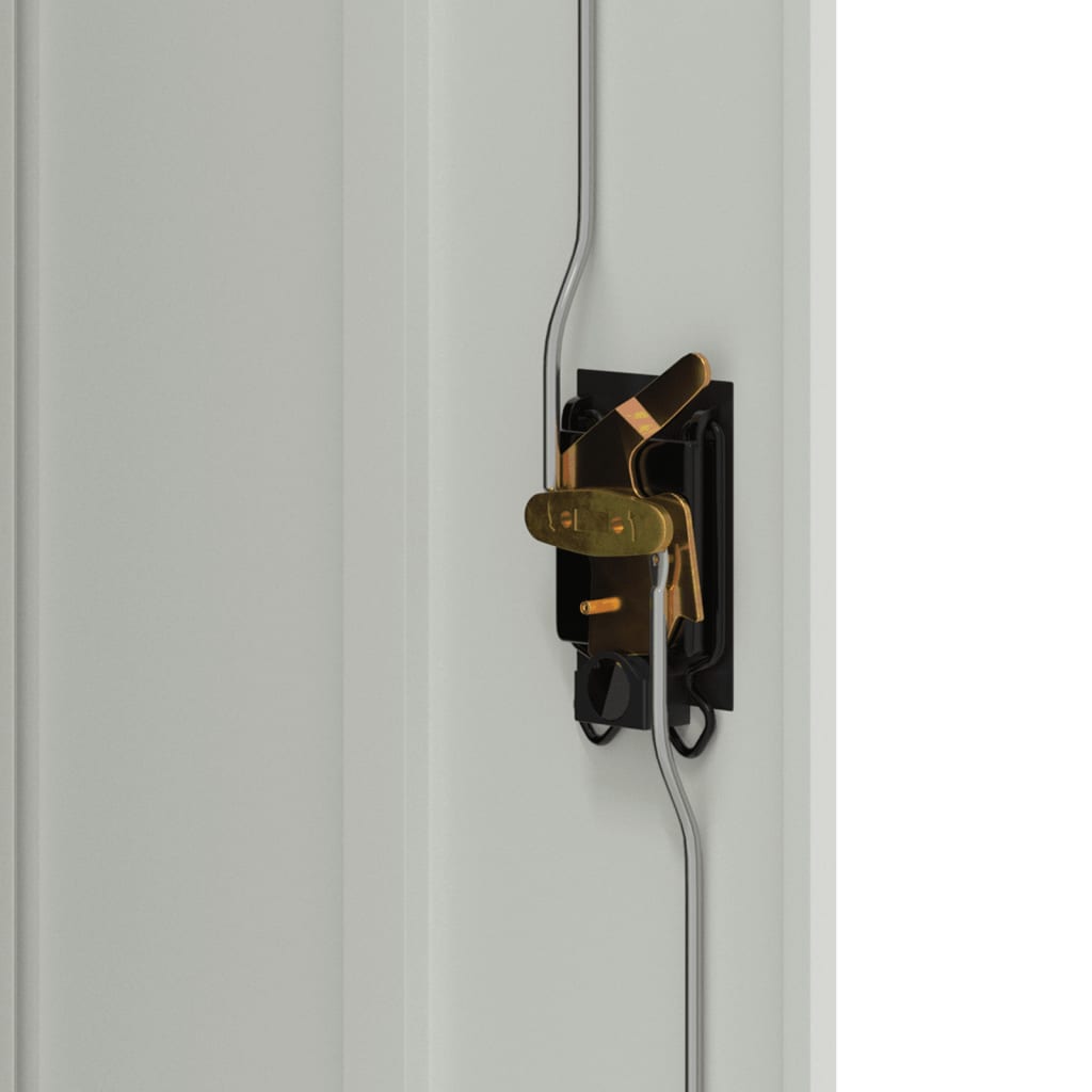 Archiefkast 90x40x105 cm staal lichtgrijs is nu te koop bij PeponiXL, paradijselijk wonen!