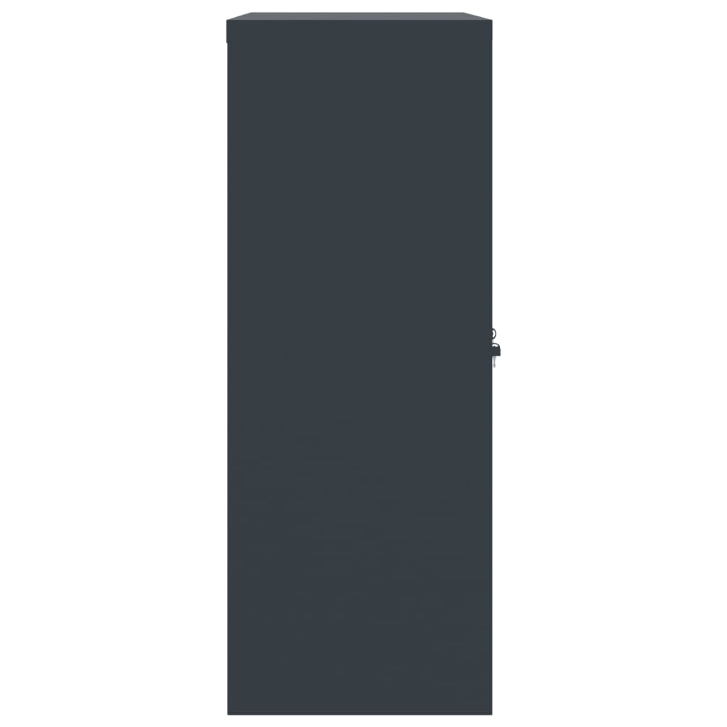 Archiefkast 90x40x105 cm staal antracietkleurig is nu te koop bij PeponiXL, paradijselijk wonen!