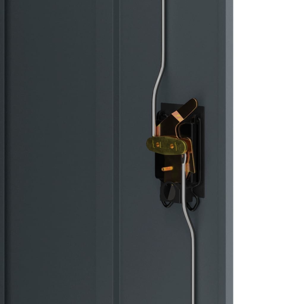 Archiefkast 90x40x105 cm staal antracietkleurig is nu te koop bij PeponiXL, paradijselijk wonen!