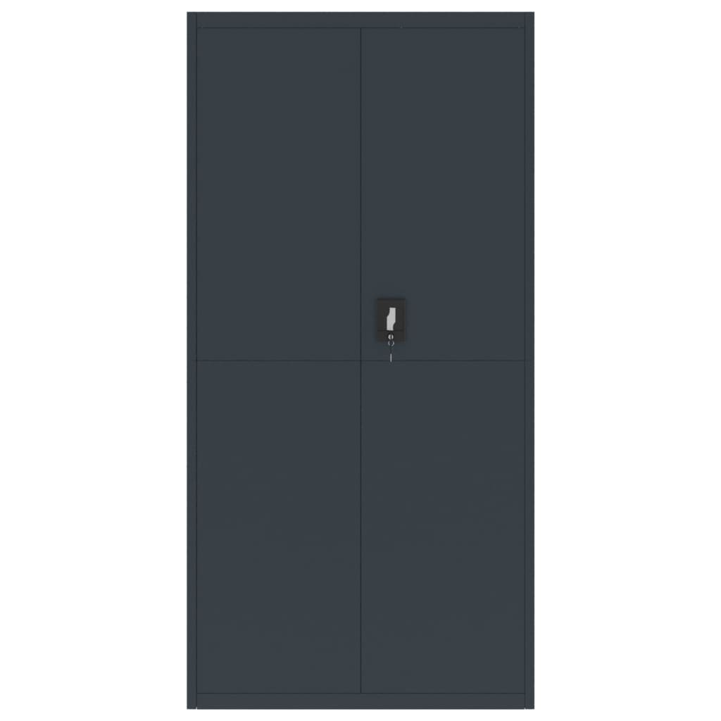Archiefkast 90x40x180 cm staal antracietkleurig is nu te koop bij PeponiXL, paradijselijk wonen!