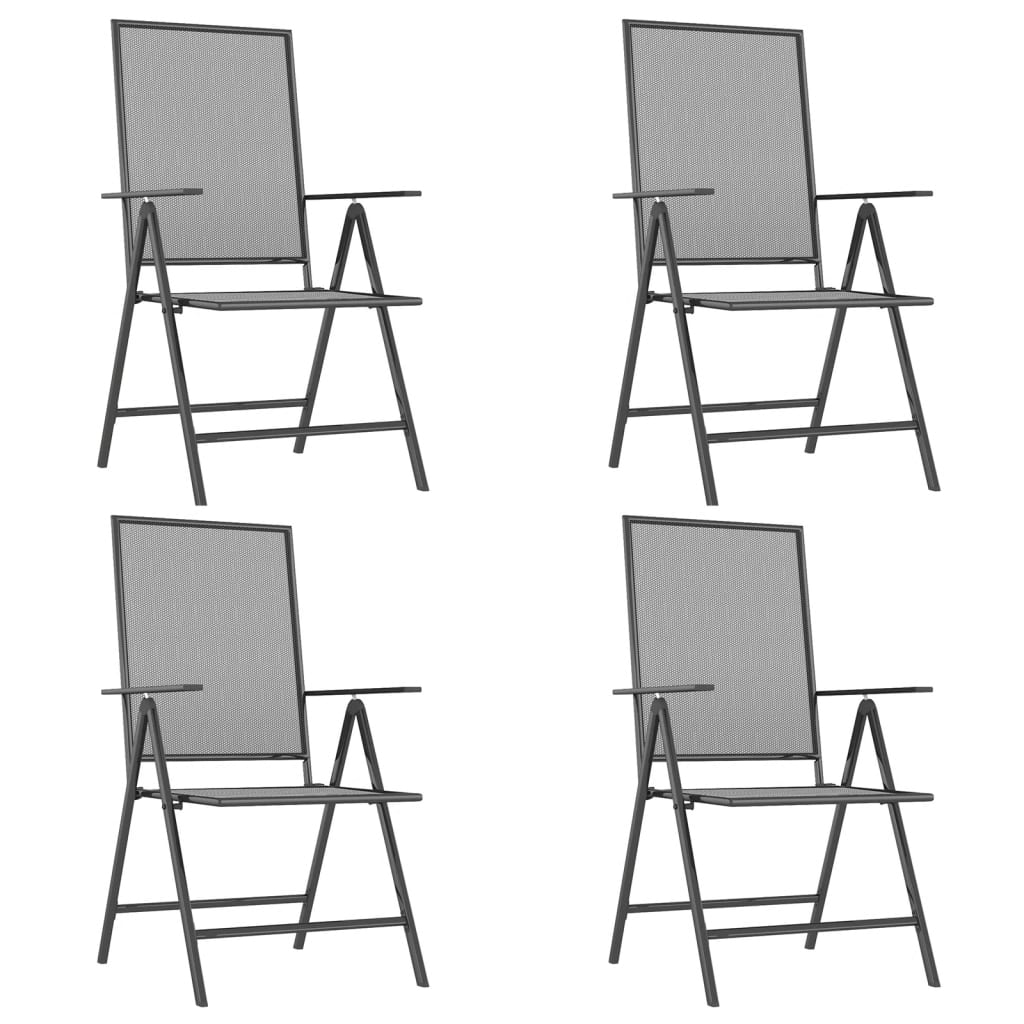 5-delige Tuinset staal antracietkleurig is nu te koop bij PeponiXL, paradijselijk wonen!