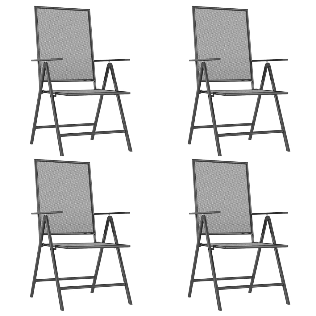 5-delige Tuinset staal antracietkleurig is nu te koop bij PeponiXL, paradijselijk wonen!