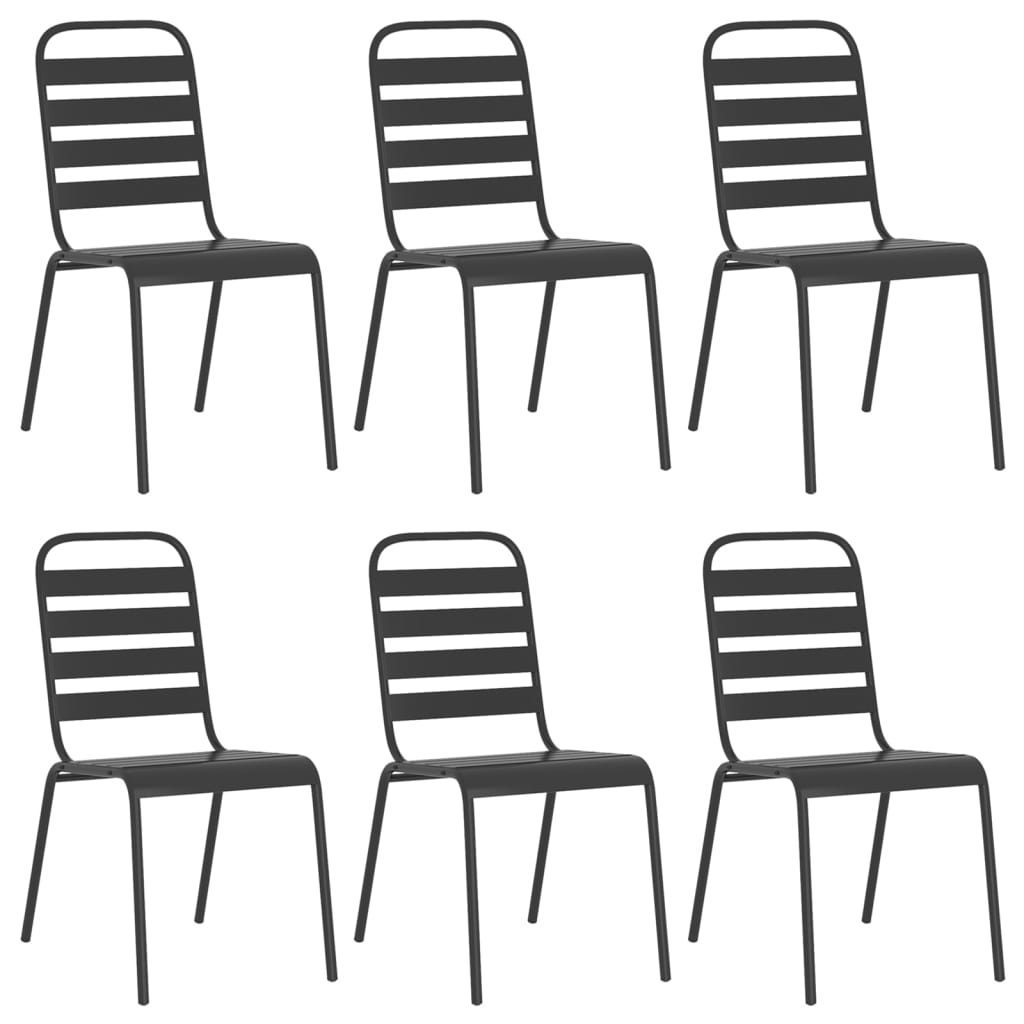 7-delige Tuinset staal antracietkleurig is nu te koop bij PeponiXL, paradijselijk wonen!