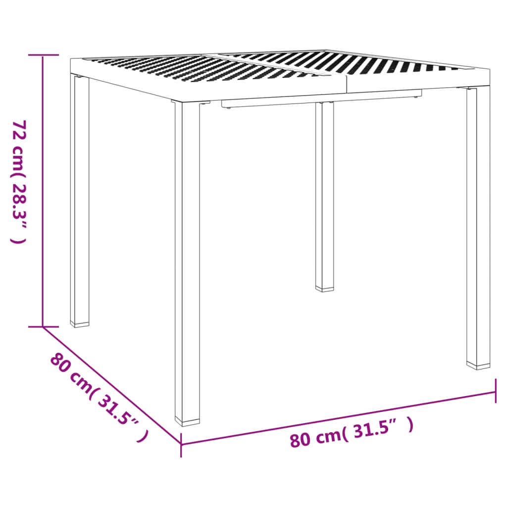3-delige Tuinset staal antracietkleurig is nu te koop bij PeponiXL, paradijselijk wonen!