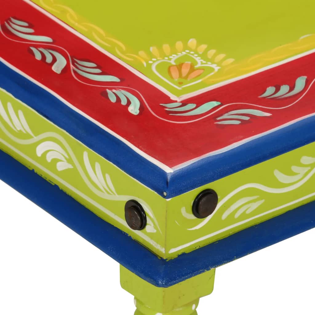 Salontafel handbeschilderd massief mangohout groen is nu te koop bij PeponiXL, paradijselijk wonen!