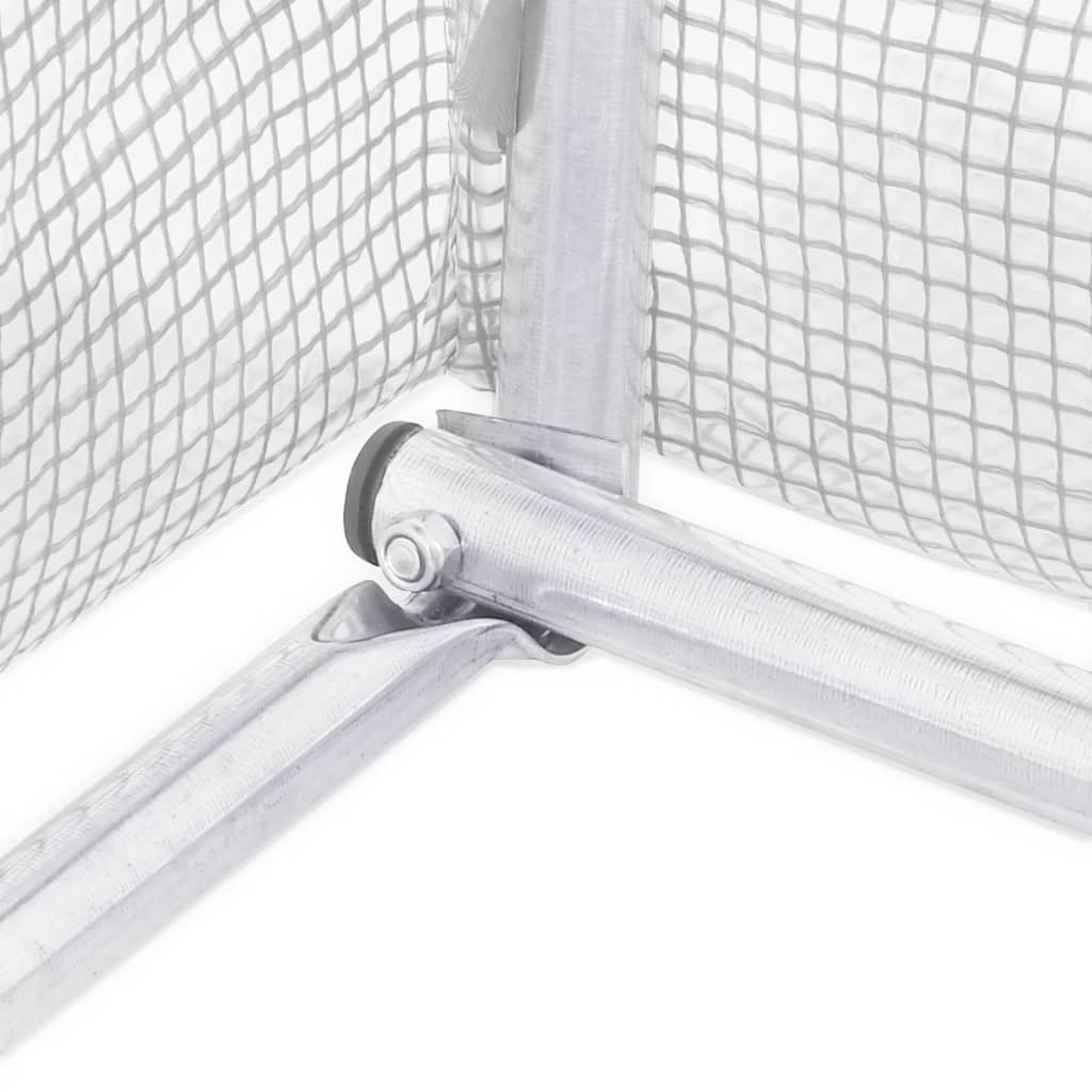 Tuinkas met stalen frame 44 m² 22x2x2 m wit is nu te koop bij PeponiXL, paradijselijk wonen!