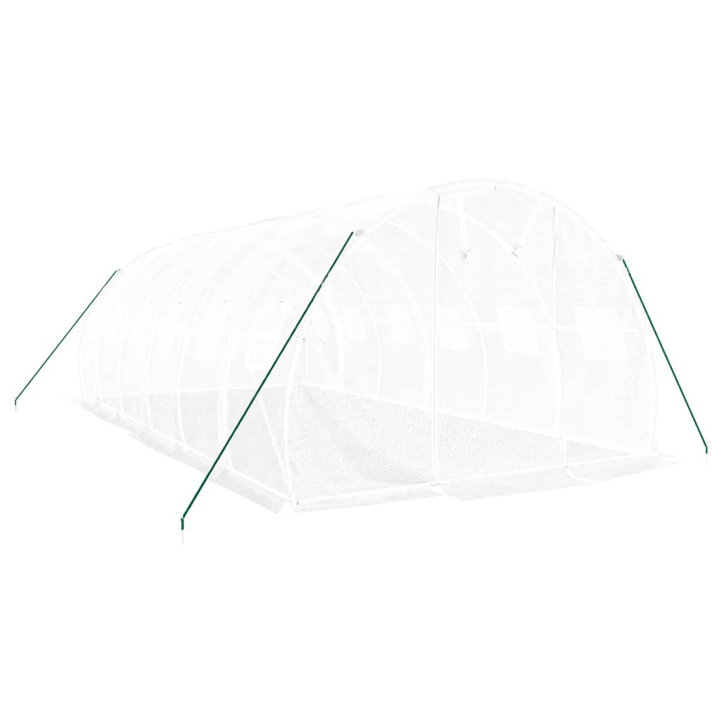 Tuinkas met stalen frame 18 m² 6x3x2 m wit is nu te koop bij PeponiXL, paradijselijk wonen!