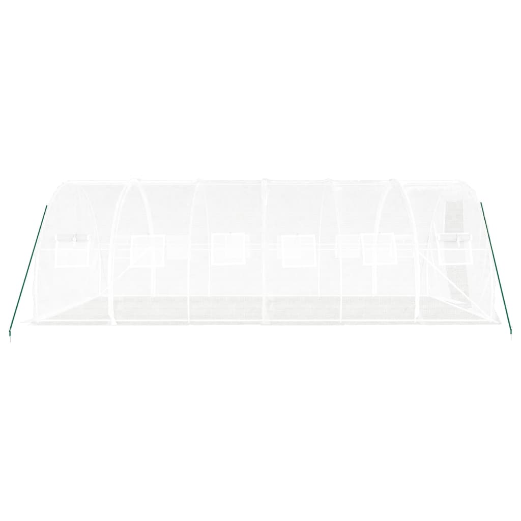 Tuinkas met stalen frame 18 m² 6x3x2 m wit is nu te koop bij PeponiXL, paradijselijk wonen!