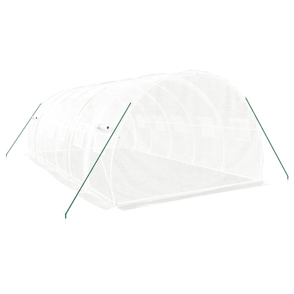 Tuinkas met stalen frame 18 m² 6x3x2 m wit is nu te koop bij PeponiXL, paradijselijk wonen!