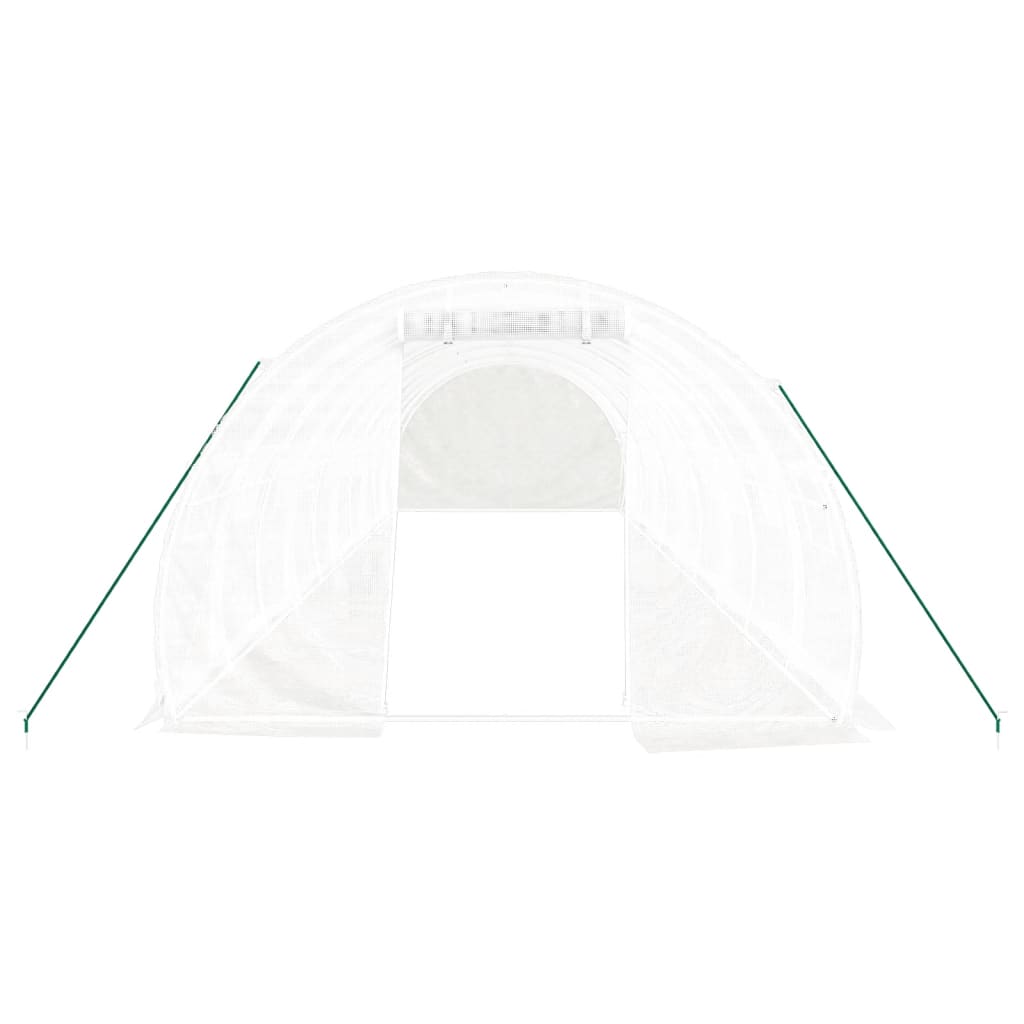 Tuinkas met stalen frame 30 m² 10x3x2 m wit is nu te koop bij PeponiXL, paradijselijk wonen!