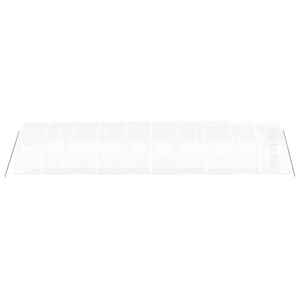 Tuinkas met stalen frame 30 m² 10x3x2 m wit is nu te koop bij PeponiXL, paradijselijk wonen!