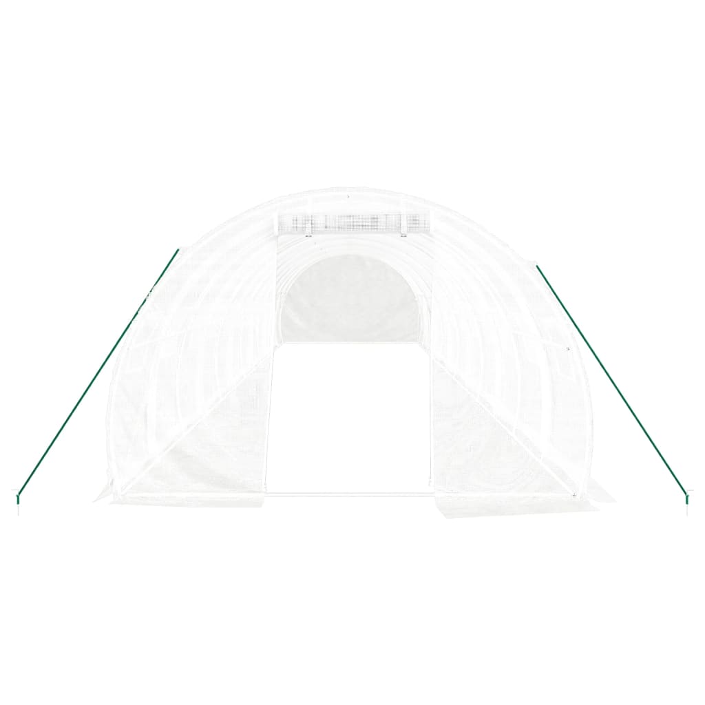 Tuinkas met stalen frame 36 m² 12x3x2 m wit is nu te koop bij PeponiXL, paradijselijk wonen!