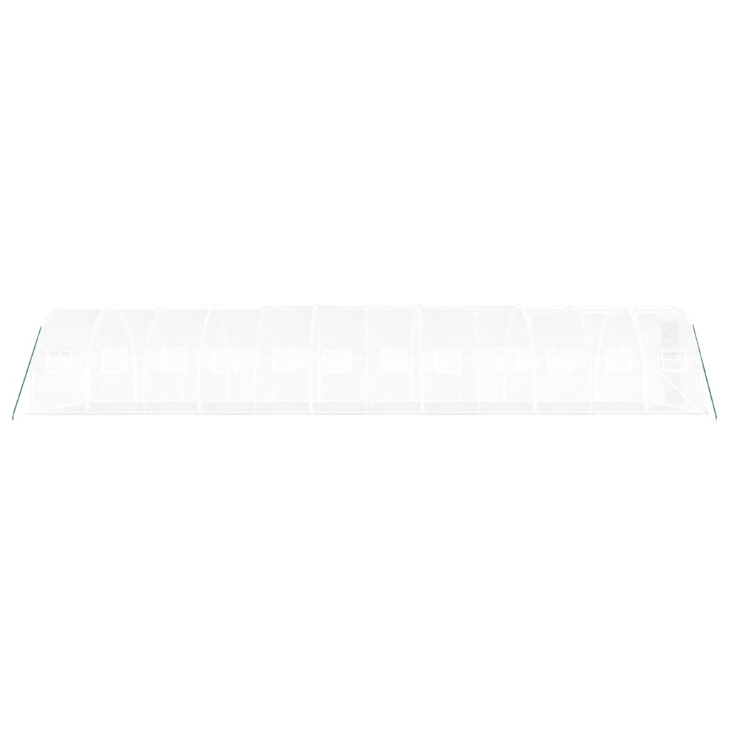 Tuinkas met stalen frame 36 m² 12x3x2 m wit is nu te koop bij PeponiXL, paradijselijk wonen!