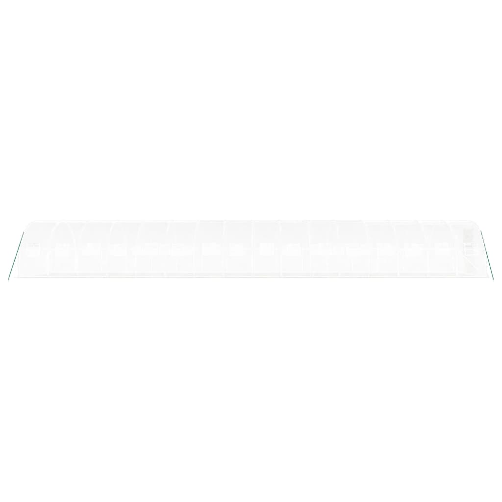 Tuinkas met stalen frame 48 m² 16x3x2 m wit is nu te koop bij PeponiXL, paradijselijk wonen!