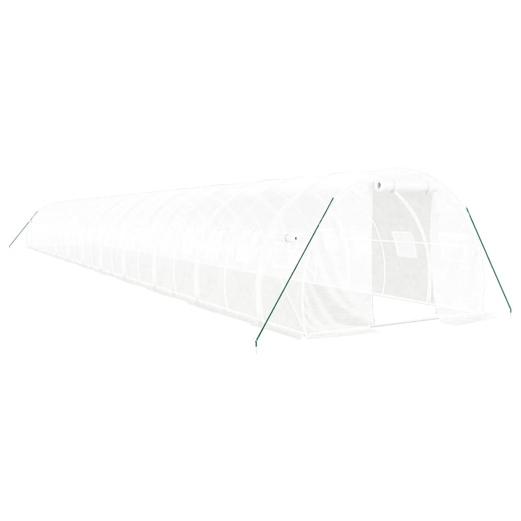 Tuinkas met stalen frame 66 m² 22x3x2 m wit is nu te koop bij PeponiXL, paradijselijk wonen!
