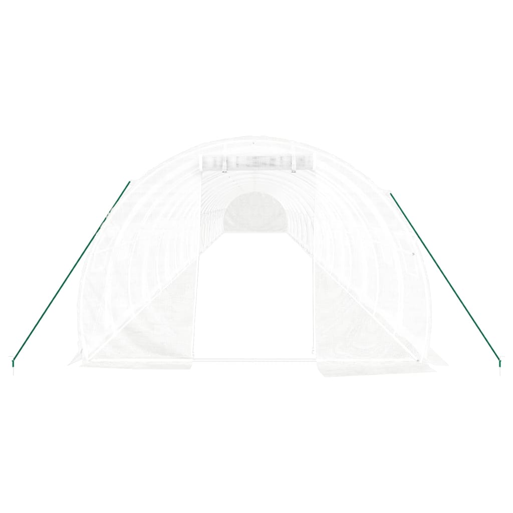 Tuinkas met stalen frame 66 m² 22x3x2 m wit is nu te koop bij PeponiXL, paradijselijk wonen!
