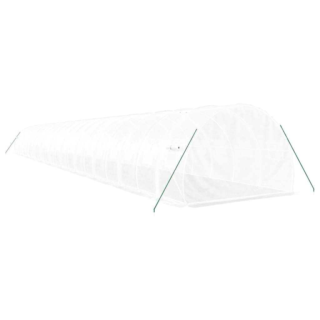 Tuinkas met stalen frame 66 m² 22x3x2 m wit is nu te koop bij PeponiXL, paradijselijk wonen!