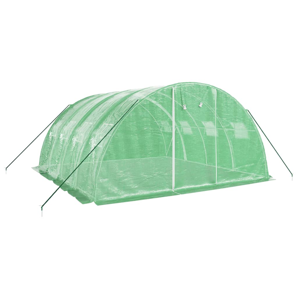 Tuinkas met stalen frame 16 m² 4x4x2 m groen is nu te koop bij PeponiXL, paradijselijk wonen!