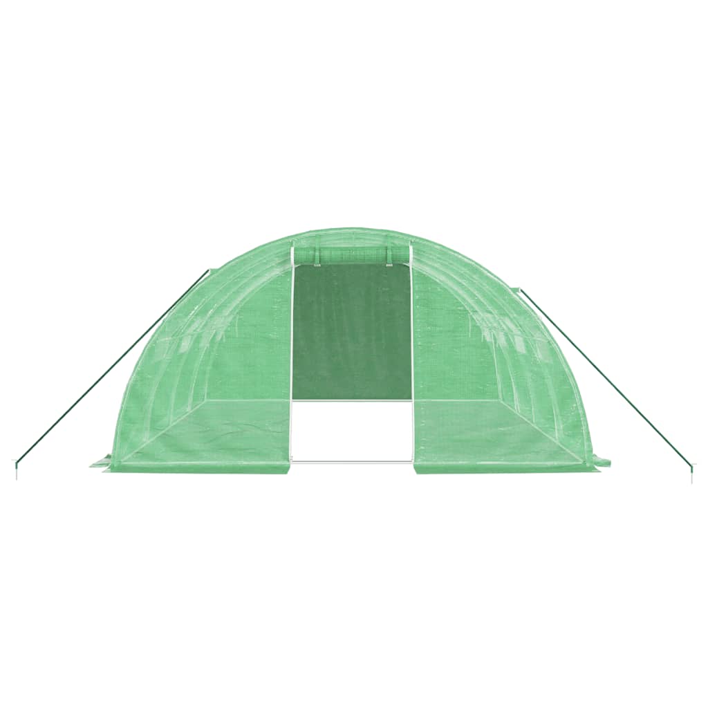 Tuinkas met stalen frame 16 m² 4x4x2 m groen is nu te koop bij PeponiXL, paradijselijk wonen!
