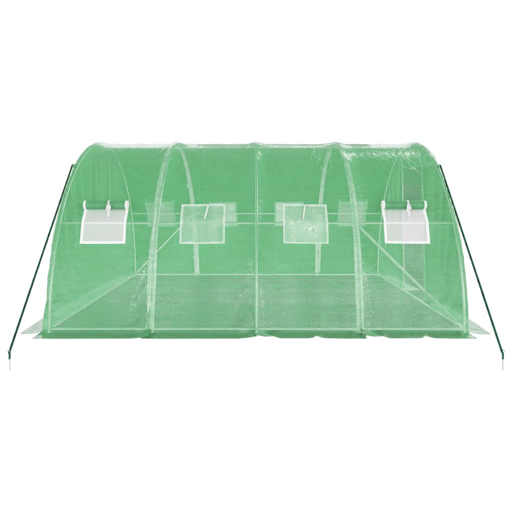 Tuinkas met stalen frame 16 m² 4x4x2 m groen is nu te koop bij PeponiXL, paradijselijk wonen!