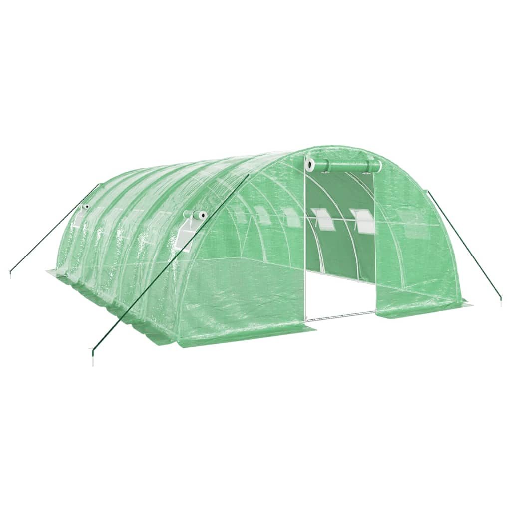 Tuinkas met stalen frame 24 m² 6x4x2 m groen is nu te koop bij PeponiXL, paradijselijk wonen!