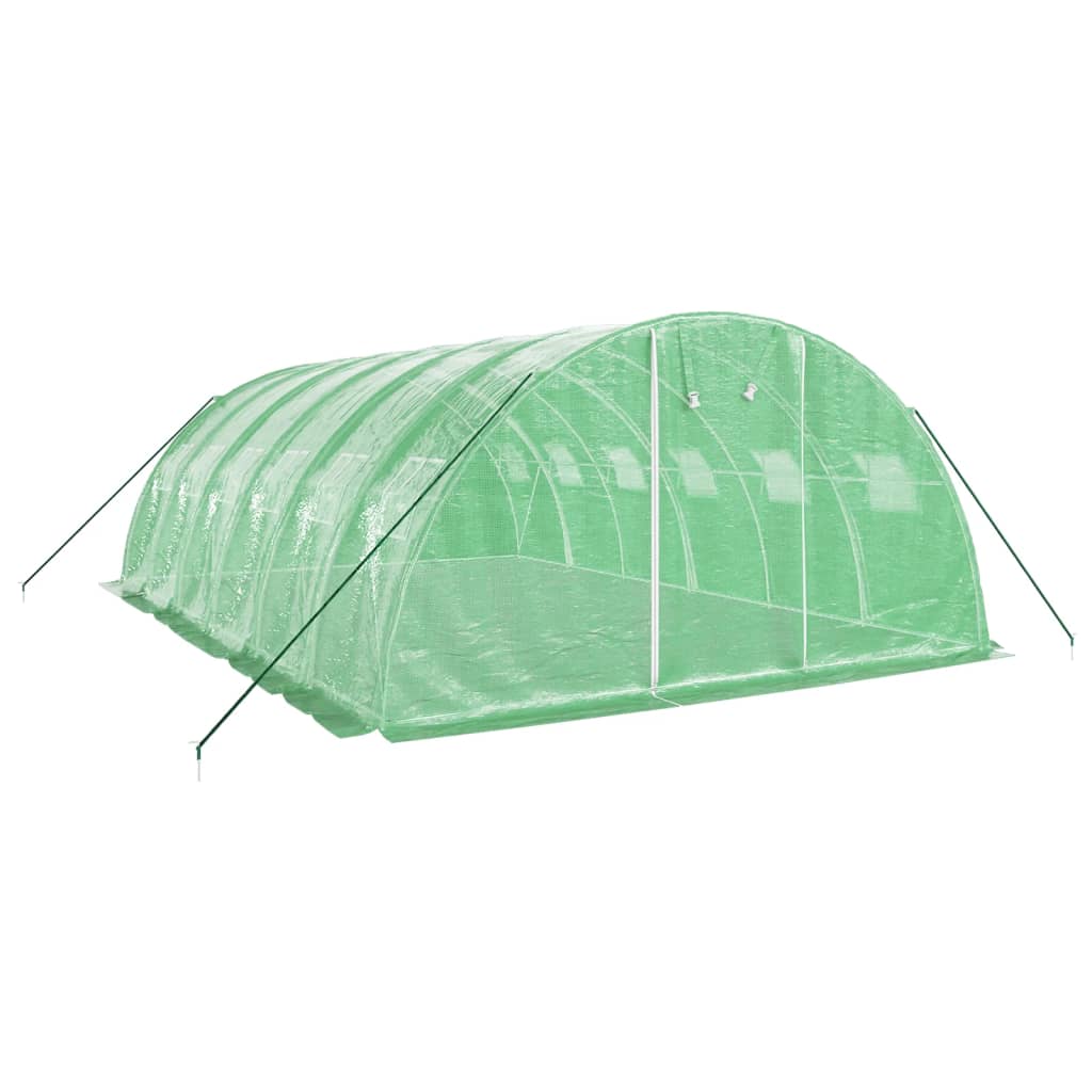 Tuinkas met stalen frame 24 m² 6x4x2 m groen is nu te koop bij PeponiXL, paradijselijk wonen!