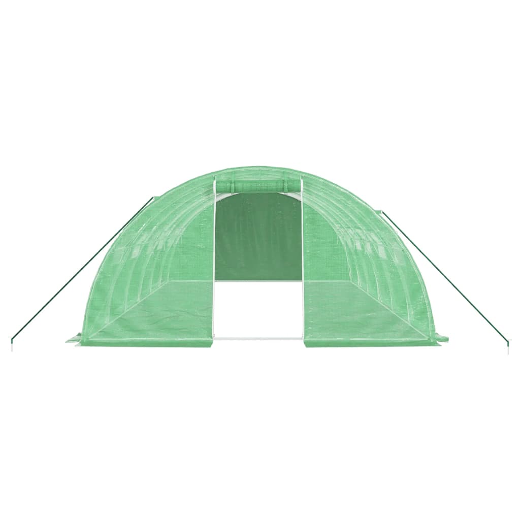 Tuinkas met stalen frame 24 m² 6x4x2 m groen is nu te koop bij PeponiXL, paradijselijk wonen!