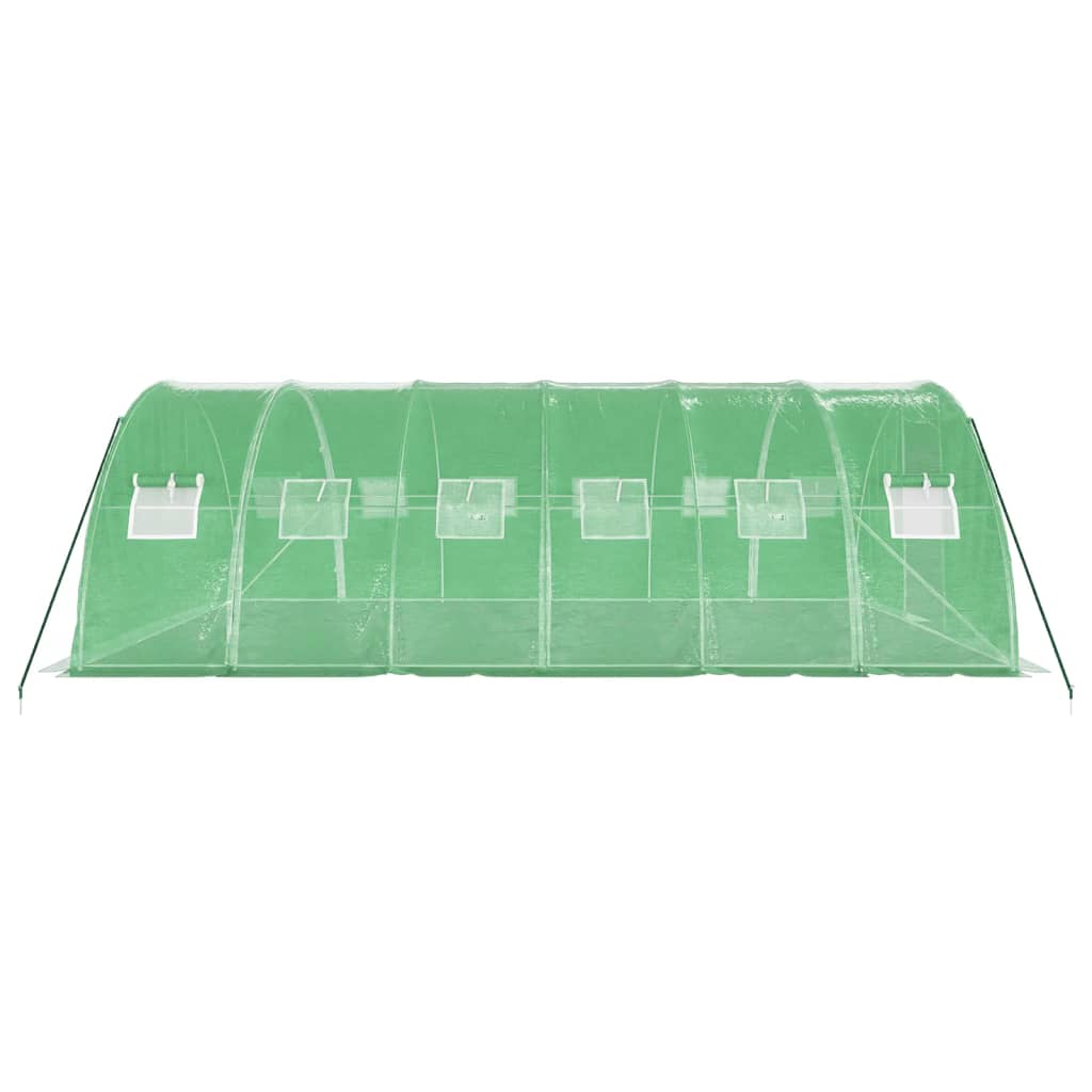 Tuinkas met stalen frame 24 m² 6x4x2 m groen is nu te koop bij PeponiXL, paradijselijk wonen!